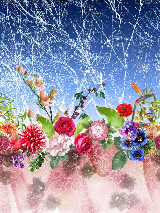 花卉印花花型图片