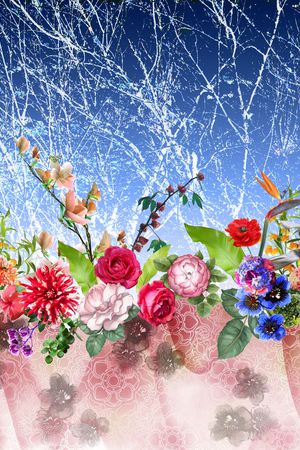 花卉印花花型图片