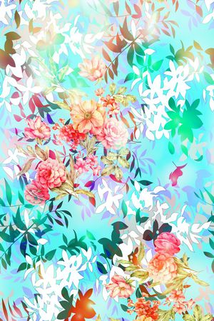 春夏印花花型图片