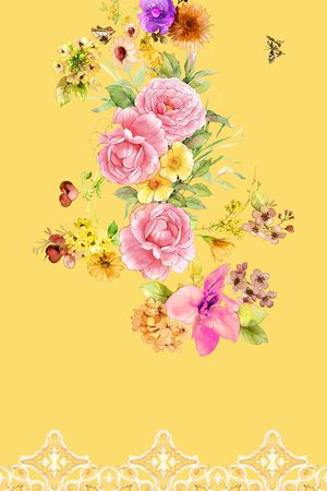花卉印花花型图片