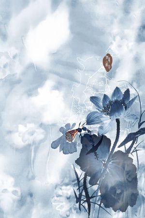 抽象印花花型图片