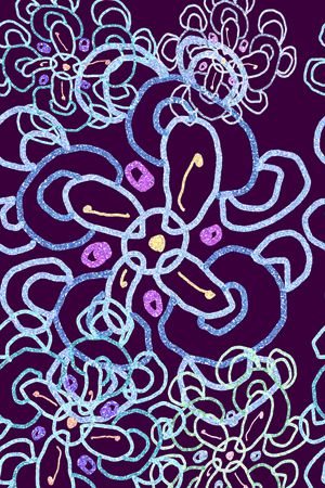 多色印花花型图片