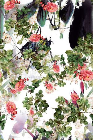 中国风印花花型图片