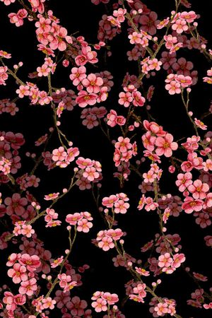 梅花印花花型图片
