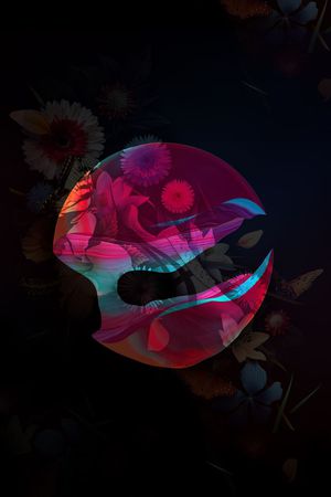 抽象印花花型图片