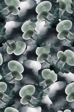 抽象男装图案印花花型图片