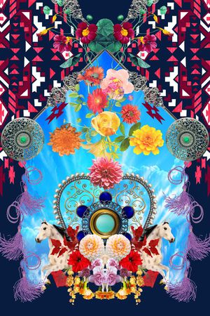 花朵印花花型图片