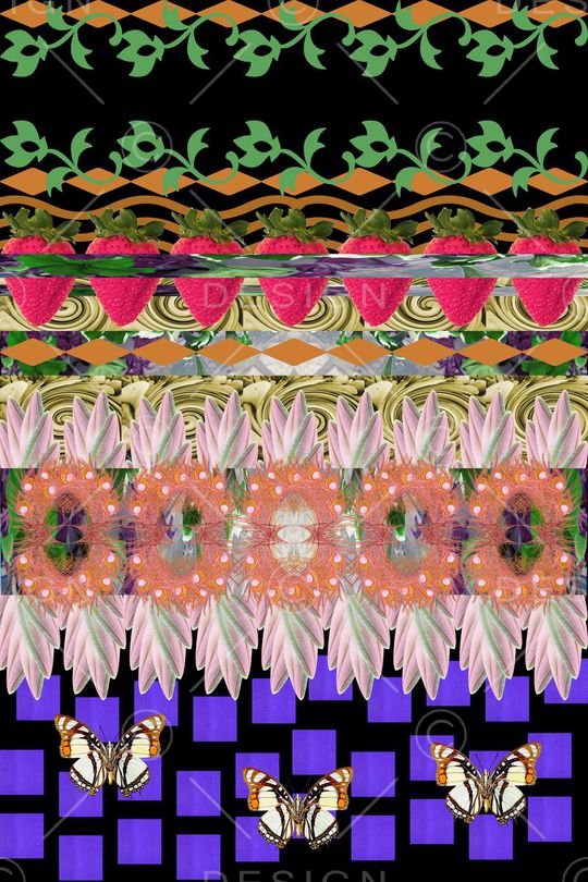 花卉印花花型图片