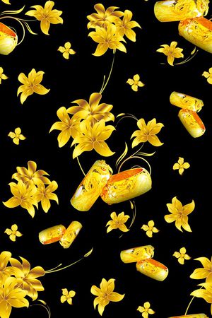 戒指印花花型图片