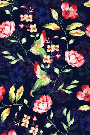 花朵印花花型图片