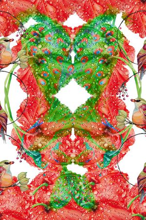 创意服装面料印花花型图片