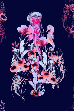 传统印花花型图片