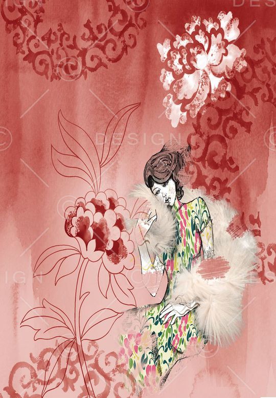 抽像印花花型图片