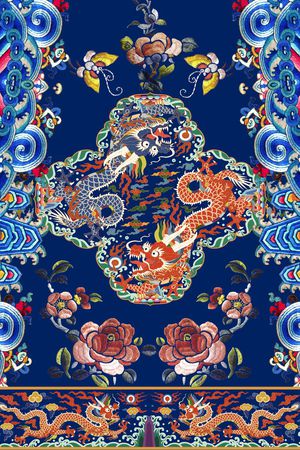 MAX-定位中国民族风印花花型图片