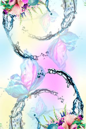 双边定位印花花型图片
