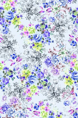 小碎花印花花型图片