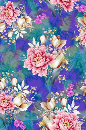 花卉印花花型图片