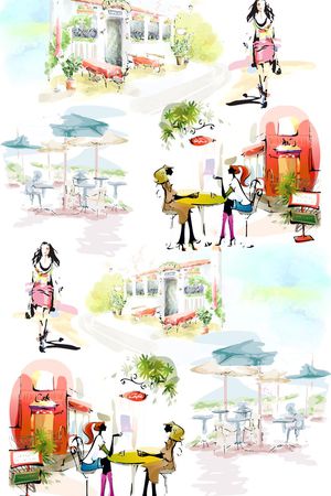 休闲印花花型图片