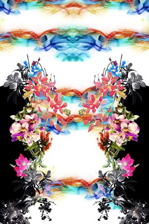 写意时尚印花花型图片