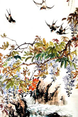 中国风印花花型图片