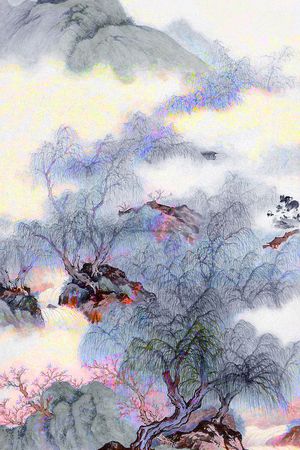 中国风印花花型图片
