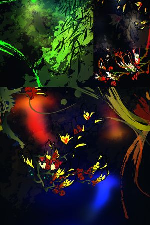 花纹印花花型图片