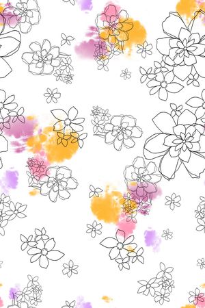 服装面料花型印花花型图片