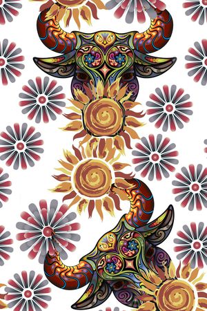 动物印花花型图片
