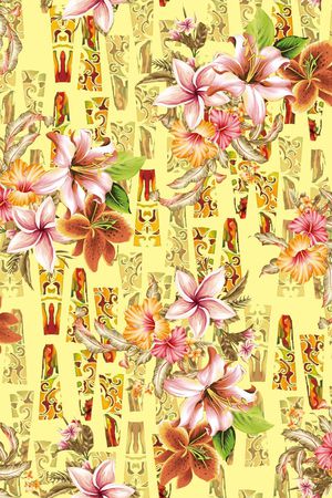 花卉印花花型图片