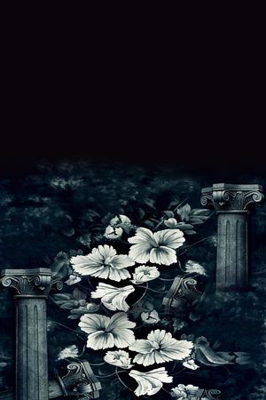 藏青印花花型图片