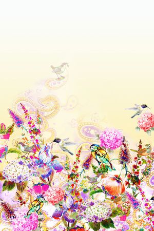 花卉印花花型图片