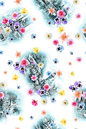 花卉印花花型图片
