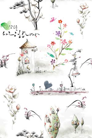 复古清爽可爱小清新花印花花型图片