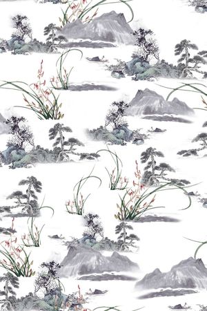 花卉印花花型图片