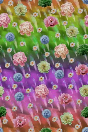 彩色印花花型图片
