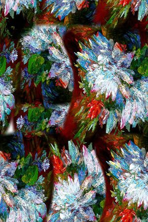 油画印花花型图片