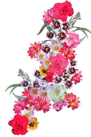 花卉印花花型图片