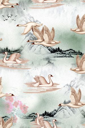 休闲风印花花型图片