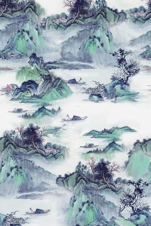 中国风印花花型图片