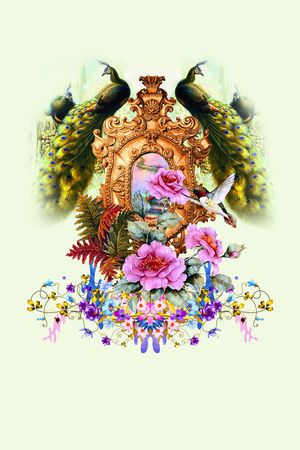 欧式复古印花花型图片