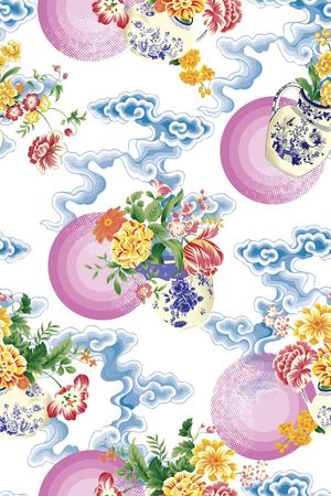 花卉印花花型图片