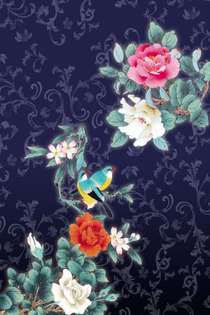 中国风印花花型图片