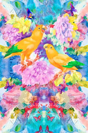 潮流时尚印花花型图片
