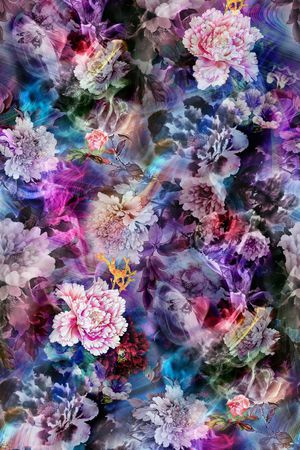 花卉纹样印花花型图片