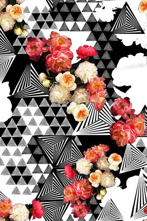 花朵印花花型图片