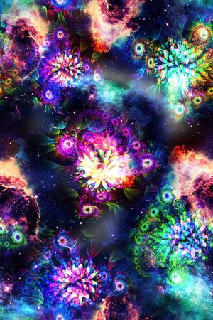 星空印花花型图片