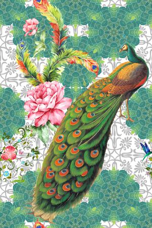 创意服装面料印花花型图片