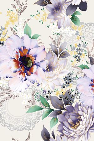 中国风印花花型图片