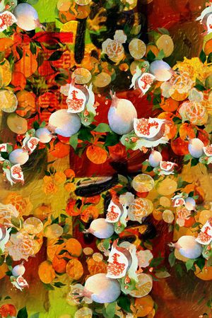 抽象印花花型图片