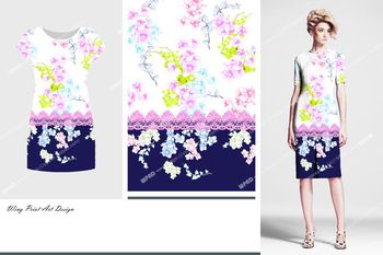 563279-时尚定位蕾丝花卉印花花型（DX02